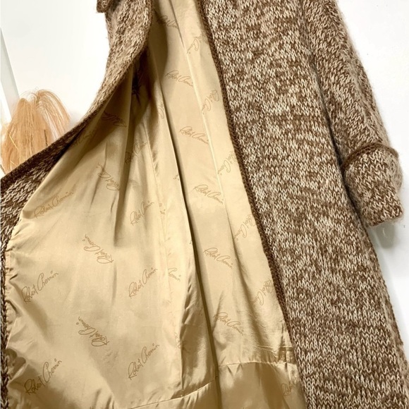 Vintage Robert Chernin Sweater Cardigan Loose Long Winter Autumn Coat Sz Large - Picture 4 of 16